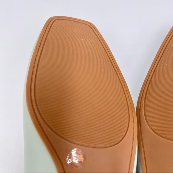 Lucky Brand Womens Size 8 Pastel‎ Light Seafoam Green Leather Ballet Flats Shoes - Picture 12 of 16